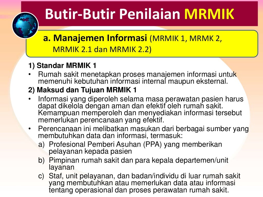 MRMIK 1: Proses Manajemen Informasi Rumah Sakit